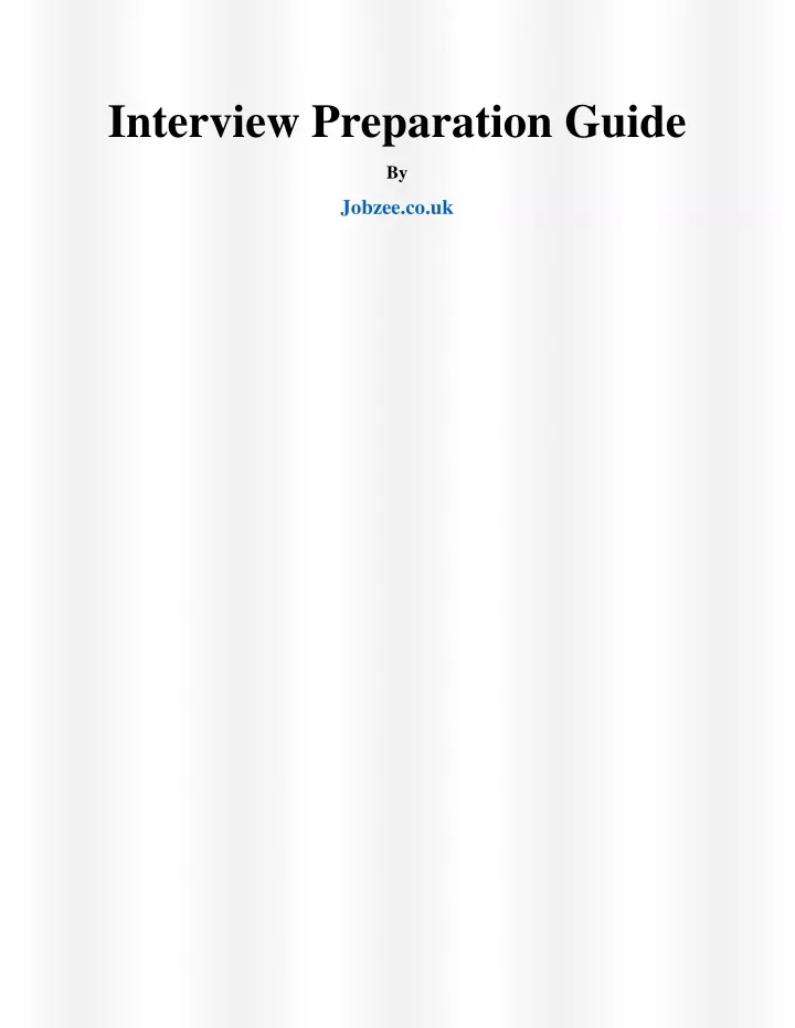 interview preparation guide