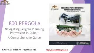 Navigating Pergola Planning Permission in Dubai- A Comprehensive Guide