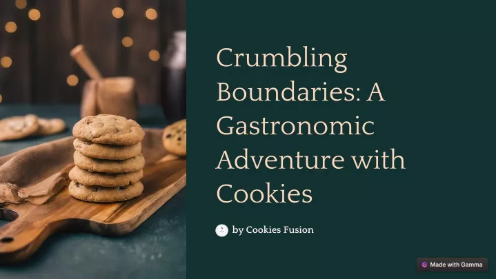 crumbling boundaries a gastronomic adventure with