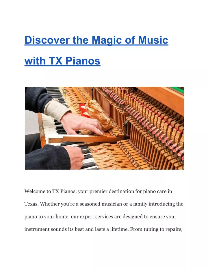 discover the magic of music