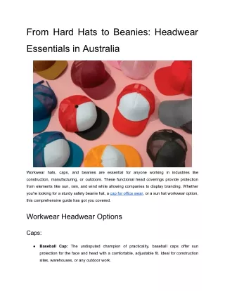 From-Hard-Hats-to-Beanies-Headwear-Essentials-in-Australia