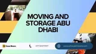 moving and storage abu dhabi