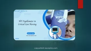 NPI Pupillometer in Critical Care Nursing