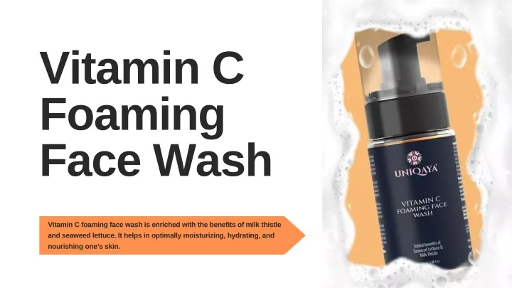 vitamin c foaming face wash