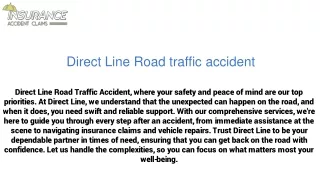 Direct Line Road traffic accident