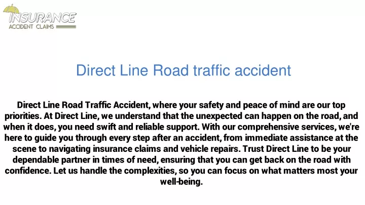 direct line road traffic accident
