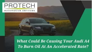 What Could Be Causing Your Audi A4 To Burn Oil At An Accelerated Rate