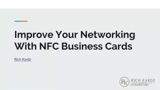 Improve Your Networking With NFC Business Cards