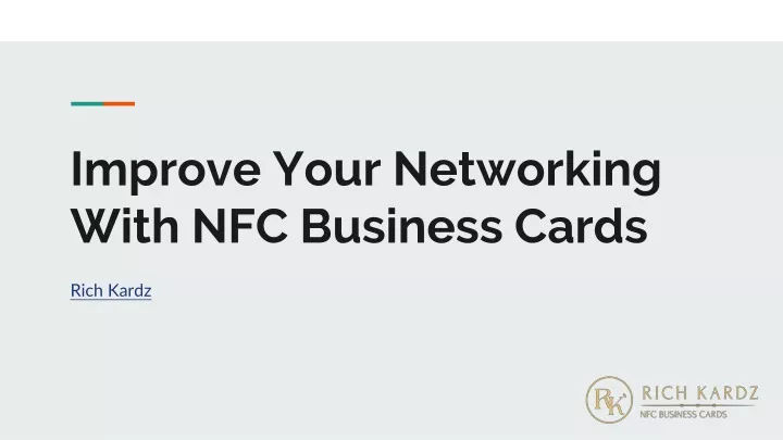 improve your networking with nfc business cards