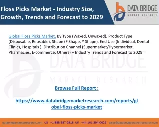 floss picks market industry size growth trends