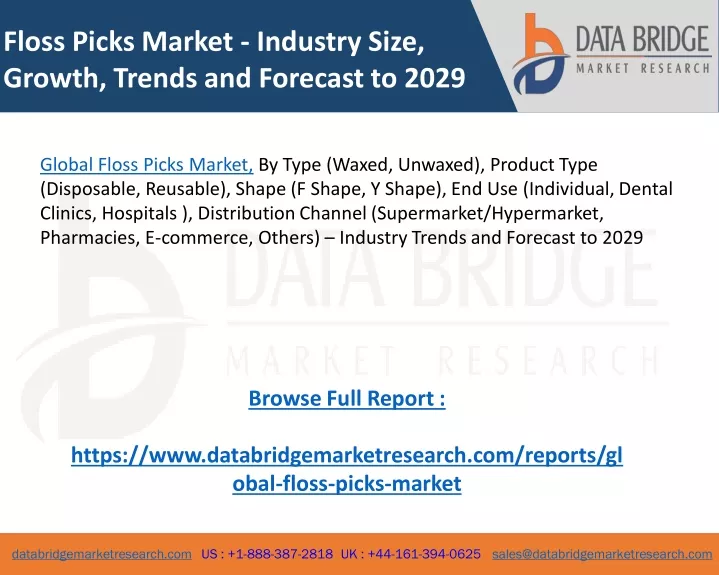 floss picks market industry size growth trends