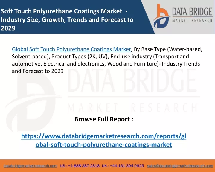soft touch polyurethane coatings market industry