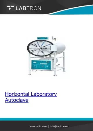 horizontal laboratory autoclave