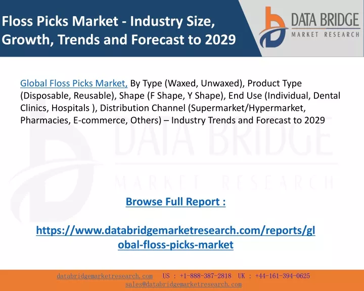 floss picks market industry size growth trends