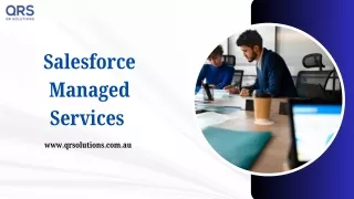 Salesforce managed services partner | managed service provider | QR Solutions
