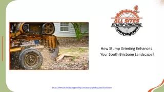 how stump grinding enhances