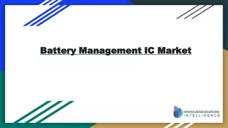 Battery Management IC Market size worth US$3.327 billion by 2029
