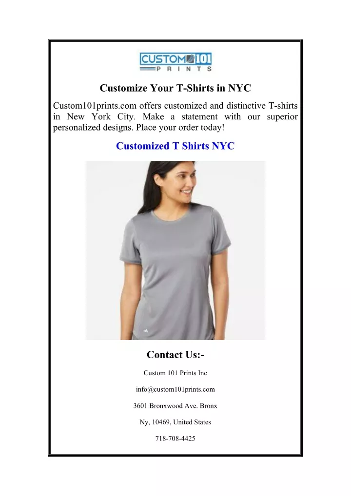 customize your t shirts in nyc