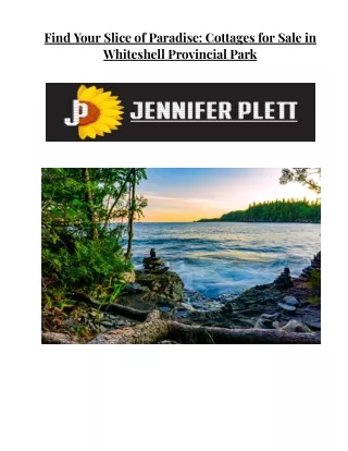 Find Your Slice of Paradise_ Cottages for Sale in Whiteshell Provincial Park