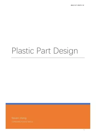 plastic part design