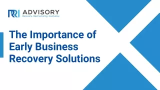 Tailored Business Recovery Solutions to Revitalize Your Business
