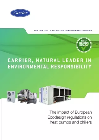 The impact of European Ecodesign regulations on heat pumps and chillers