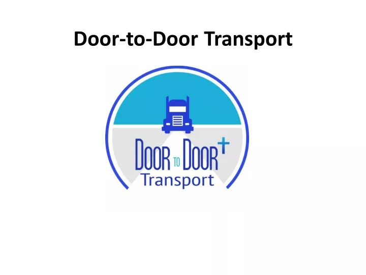 door to door transport