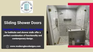 Modern Frameless Sliding Shower Doors Virginia