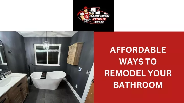 affordable ways to remodel your bathroom