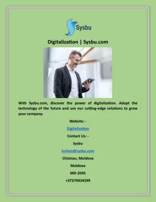 digitalization sysbu com