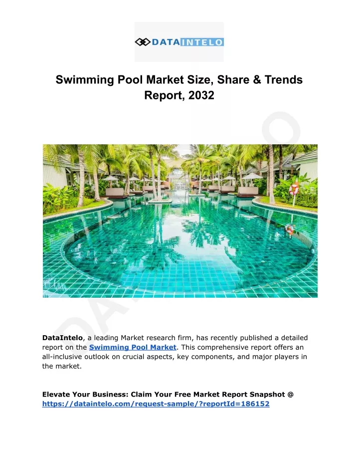 swimming pool market size share trends report 2032