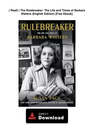 DOWNLOAD FREE  The Rulebreaker: The Life and Times of Barbara Walters EBook