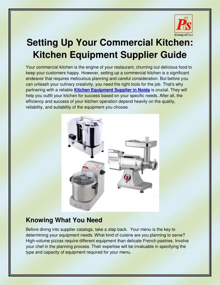 setting up your commercial kitchen kitchen