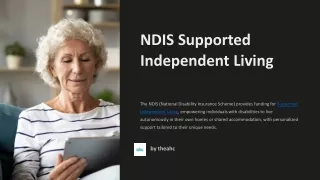 NDIS Supported Independent Living