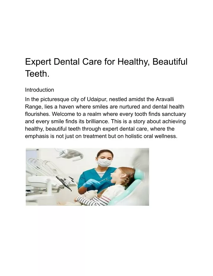 expert dental care for healthy beautiful teeth