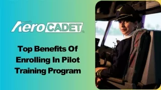 Top Benefits Of Enrolling In Pilot Training Program