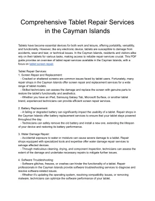 Comprehensive Tablet Repair Services in the Cayman Islands (1)