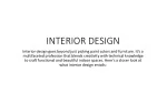 INTERIOR DESIGN - slide 1