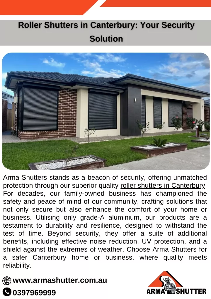 arma shutters stands as a beacon of security