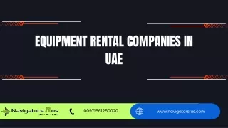 Equipment rental companies in uae pdf