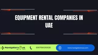 Equipment rental companies in uae pptx