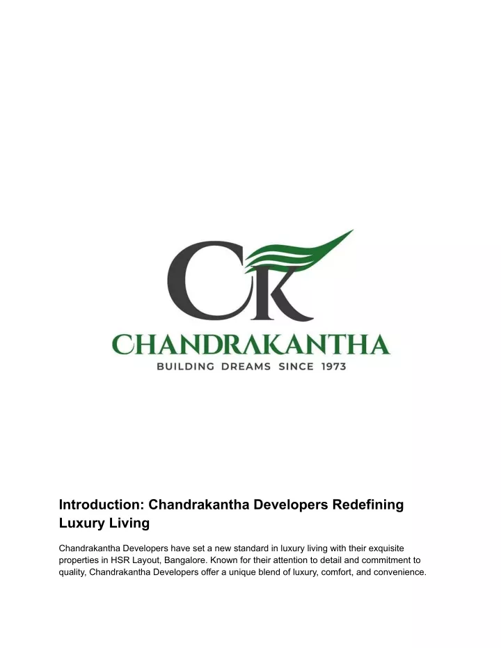 introduction chandrakantha developers redefining