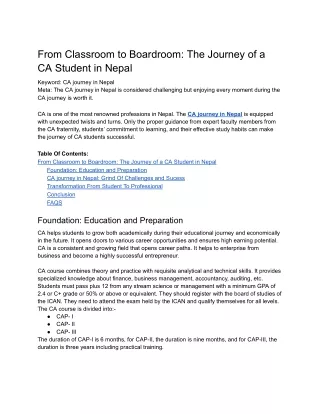 from classroom to boardroom the journey