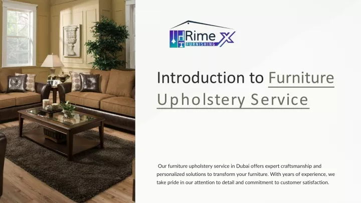 introduction to furniture upholstery service dubai