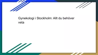 Gynekologi i Stockholm_ Allt du behöver veta