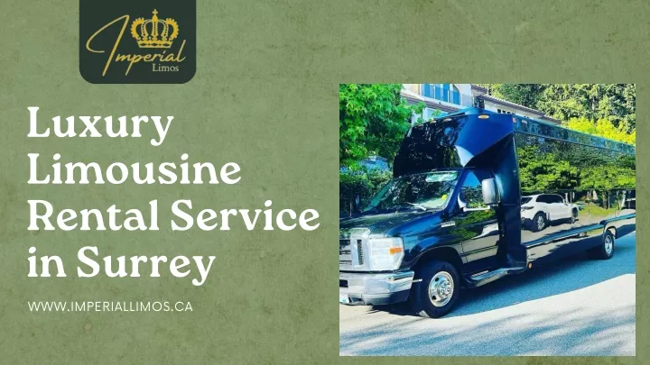 luxury limousine rental service in surrey