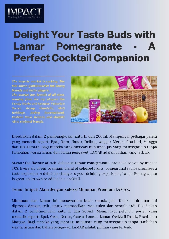 delight your taste buds with lamar pomegranate