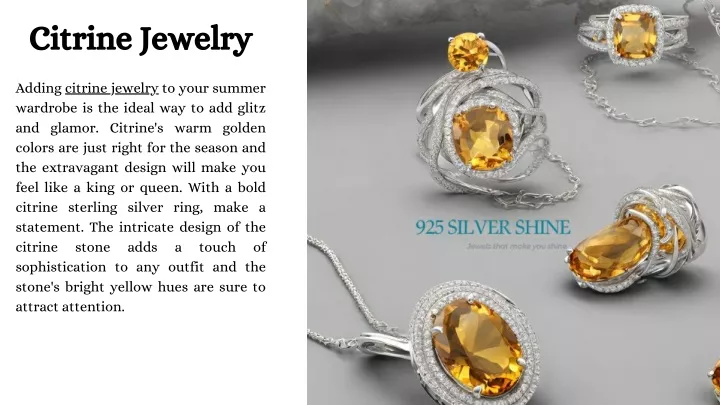 citrine jewelry