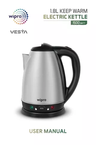 Wipro Vesta -1.8l Keep Warm Elecetric Kettle-User Manual