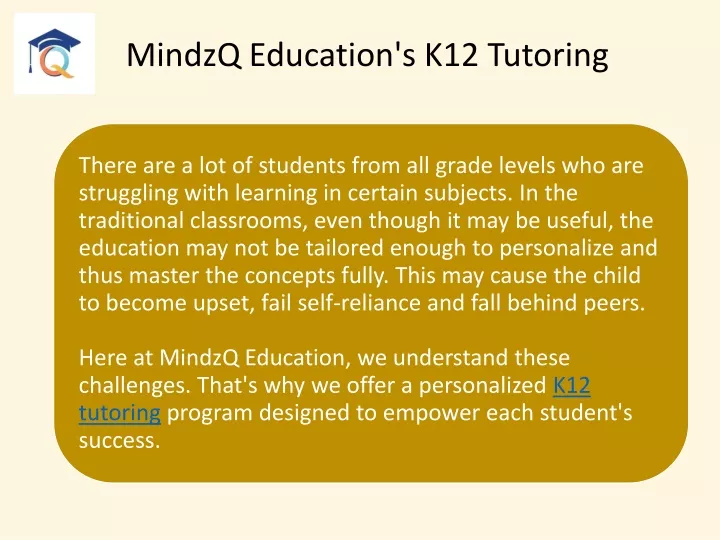 mindzq education s k12 tutoring